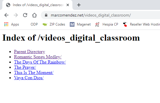 digital classrom page